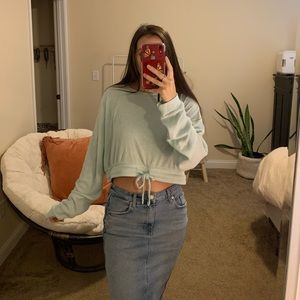 GYMSHARK cropped long sleeve